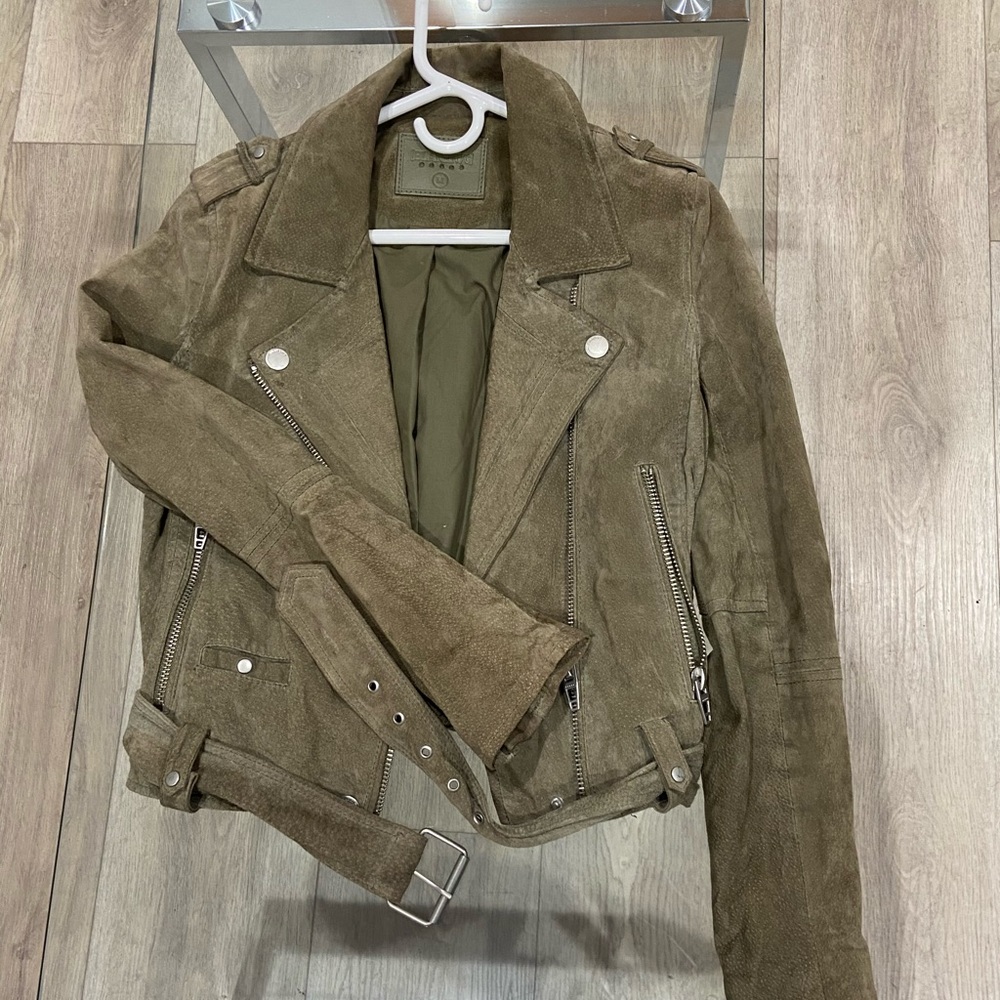 Olive suede jacket